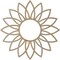Ekena Millwork Daisy Wood Fretwork Pierced Ceiling Medallion, Birch, 28"OD x 9 3/4"ID x 1/4"T CMWP28X28X0250DABI - alternate 2